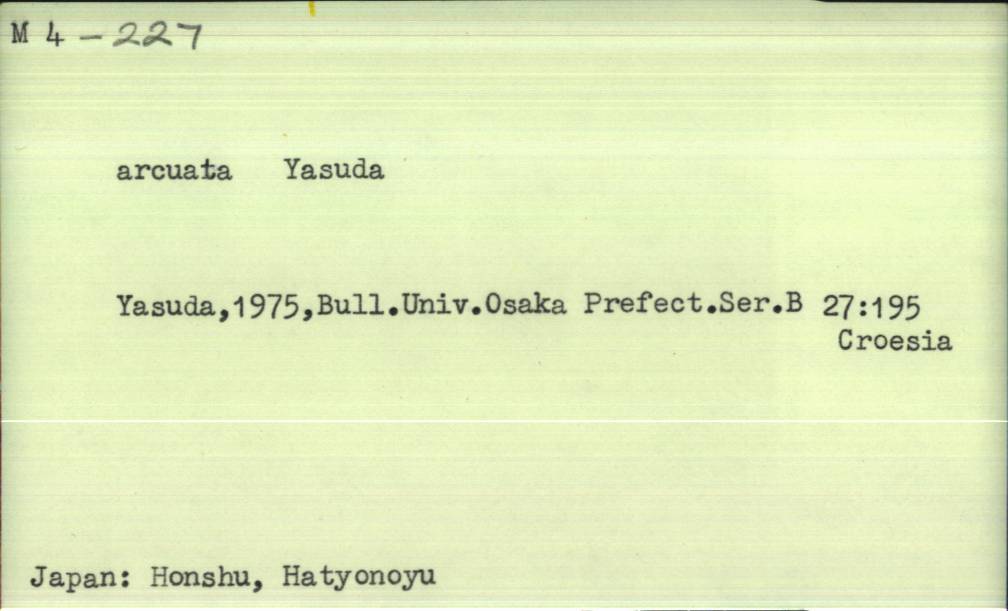 front of card